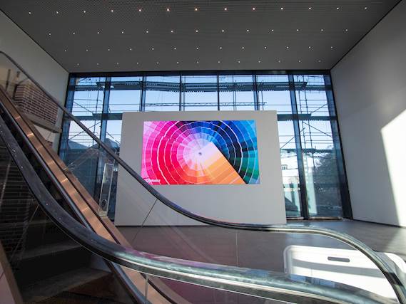 Optoma’s ‘WOW’ factor LED display takes centre stage at Schindler HQ in Berlin