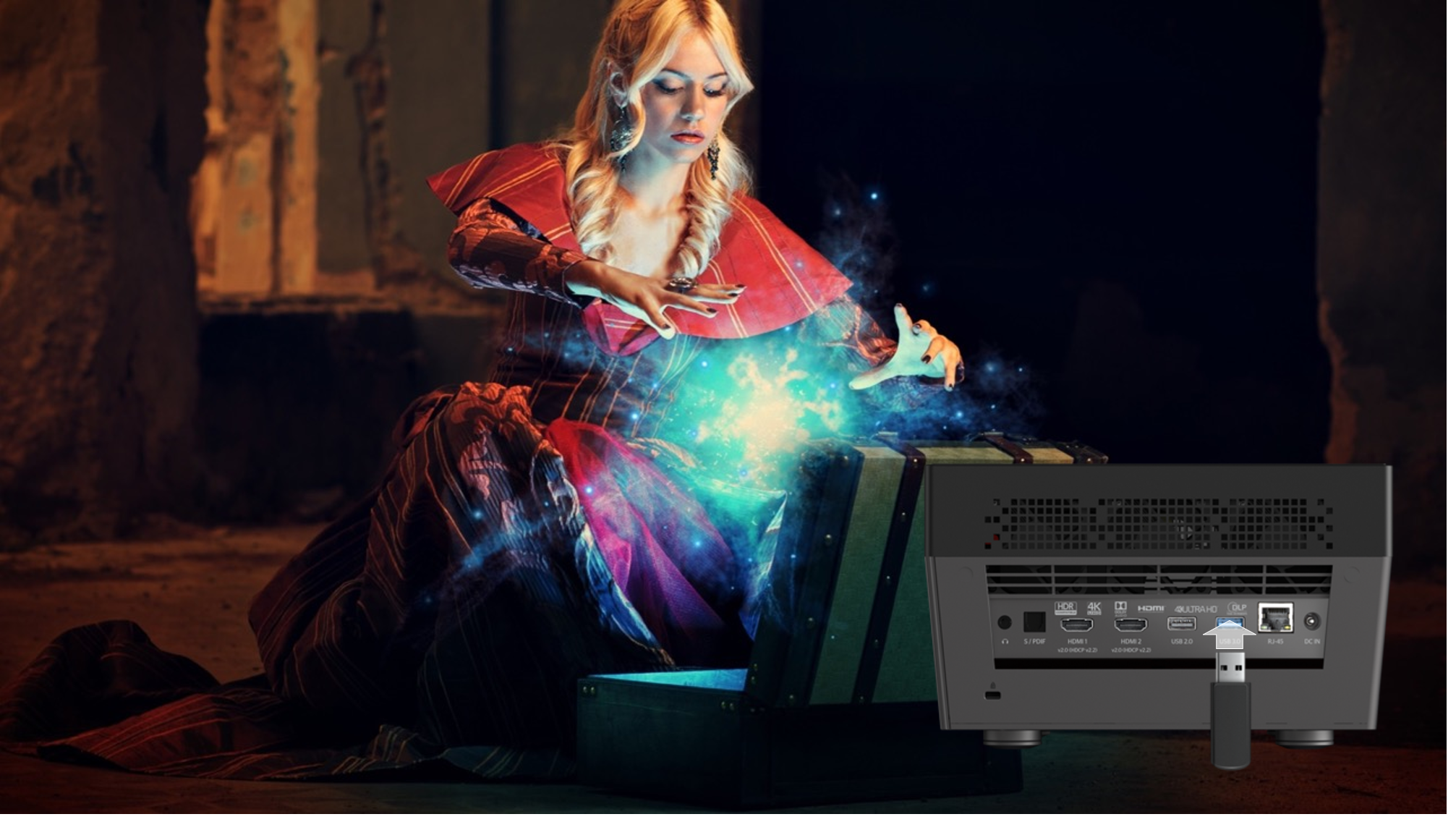 Built in media player