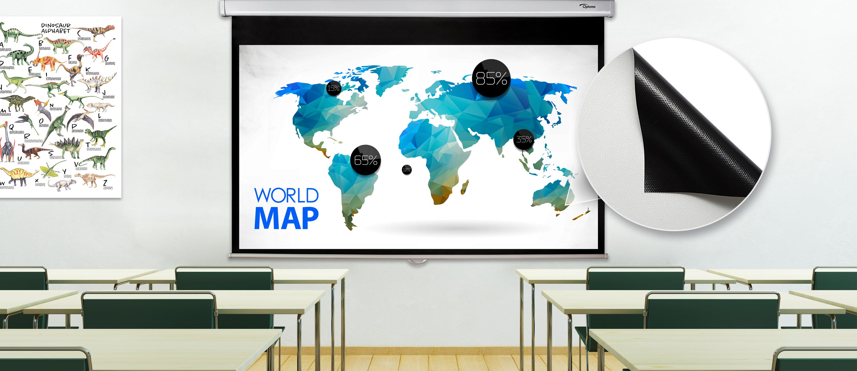 Fiberglass matte white fabric