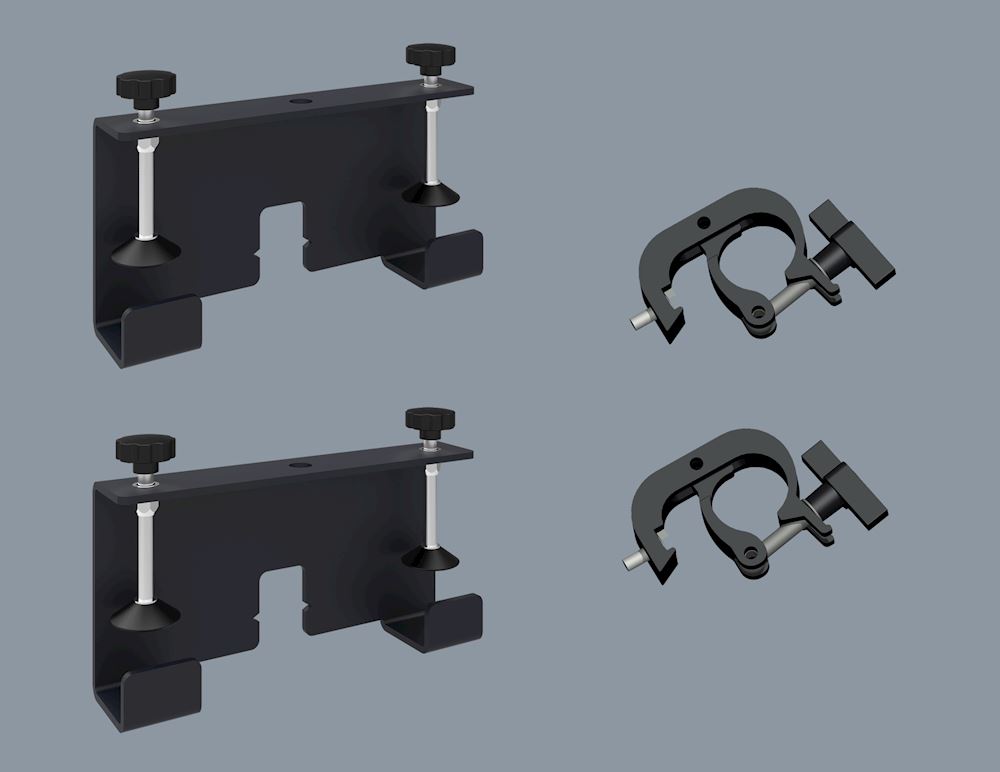 SFFPROCLAMP Heavyduty trigger clamp set for truss mounting Optoma Europe